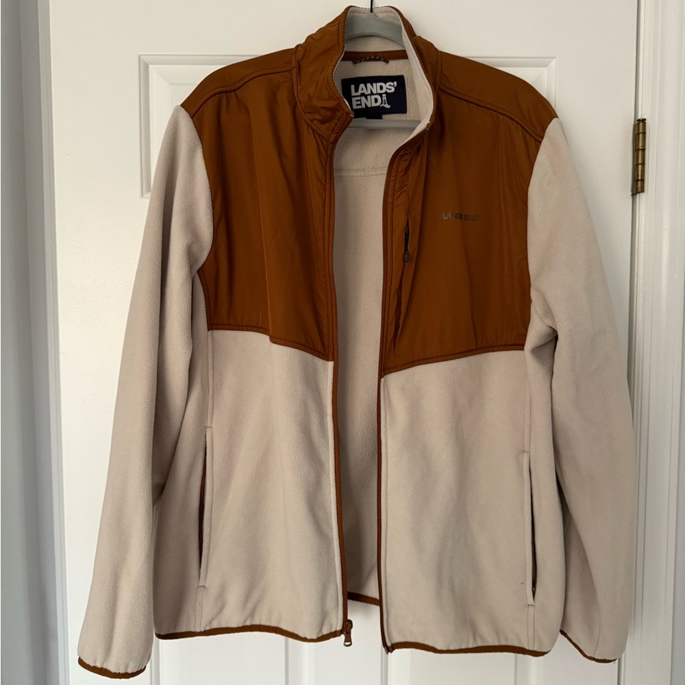 Lands’ End Men’s XL Fleece Full Zip Jacket